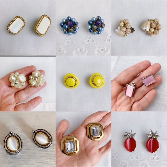 Vintage Clip On Earrings Bundle